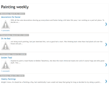 Tablet Screenshot of bevspaintingweekly.blogspot.com