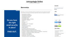 Desktop Screenshot of antropologia-online.blogspot.com