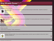 Tablet Screenshot of micaelasousa.blogspot.com