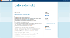 Desktop Screenshot of batiksido-mukti.blogspot.com