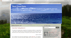 Desktop Screenshot of nextgoodbets.blogspot.com