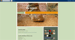 Desktop Screenshot of lifethirteen.blogspot.com