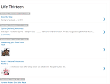Tablet Screenshot of lifethirteen.blogspot.com
