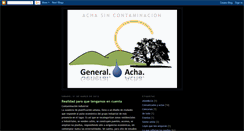 Desktop Screenshot of achasincontaminacion.blogspot.com