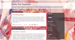 Desktop Screenshot of abilitynotdisability.blogspot.com