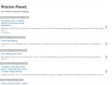 Tablet Screenshot of pristineplanet.blogspot.com