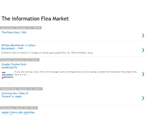 Tablet Screenshot of informationfleamarket.blogspot.com