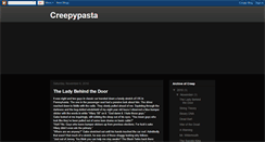 Desktop Screenshot of creepypasta.blogspot.com
