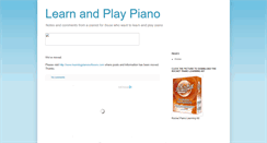 Desktop Screenshot of learnandplaypiano.blogspot.com