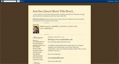 Desktop Screenshot of justsaw.blogspot.com