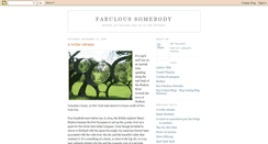 Desktop Screenshot of fabuloussomebody.blogspot.com