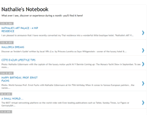 Tablet Screenshot of nathalies-lifestyle.blogspot.com