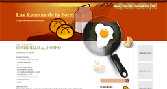 Desktop Screenshot of lasrecetasdelapetri.blogspot.com