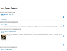 Tablet Screenshot of leosdarling.blogspot.com
