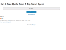 Tablet Screenshot of freetravelagentquote.blogspot.com