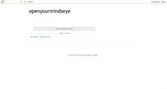 Desktop Screenshot of openyourmindseye.blogspot.com