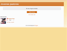 Tablet Screenshot of jovenespastores.blogspot.com