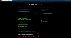 Desktop Screenshot of ciberhakers.blogspot.com