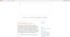 Desktop Screenshot of justalittlebibletalk.blogspot.com