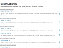 Tablet Screenshot of dietdevotional.blogspot.com