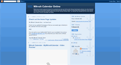 Desktop Screenshot of mikvahcalendar.blogspot.com