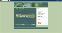 Desktop Screenshot of liv-bolivia.blogspot.com