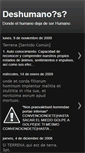 Mobile Screenshot of deshumano-submundo.blogspot.com