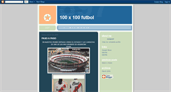 Desktop Screenshot of 100x100futbol.blogspot.com