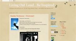 Desktop Screenshot of livingoutloud-beinspired.blogspot.com