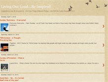 Tablet Screenshot of livingoutloud-beinspired.blogspot.com