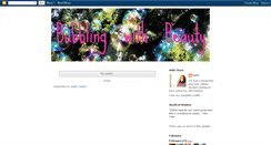 Desktop Screenshot of bubblingwithbeauty.blogspot.com