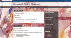 Desktop Screenshot of msaldrichrietzclassroom.blogspot.com