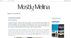 Desktop Screenshot of mostlymelina.blogspot.com