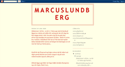 Desktop Screenshot of marcuslundberg.blogspot.com
