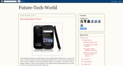 Desktop Screenshot of future-tech-world.blogspot.com