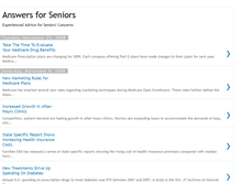 Tablet Screenshot of answersforseniors.blogspot.com