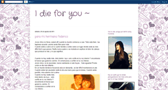 Desktop Screenshot of idieforyou-forever.blogspot.com