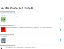 Tablet Screenshot of bestprintads.blogspot.com