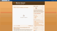 Desktop Screenshot of mariemhassan.blogspot.com