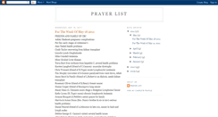 Desktop Screenshot of centralprayerlist.blogspot.com