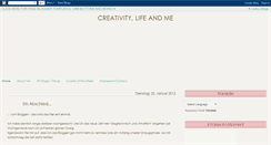 Desktop Screenshot of creativitylifeandme.blogspot.com