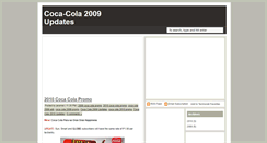 Desktop Screenshot of coca-cola-2009.blogspot.com