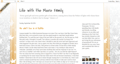 Desktop Screenshot of lifewiththemoorefamily.blogspot.com