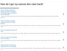 Tablet Screenshot of natural-skin-color.blogspot.com