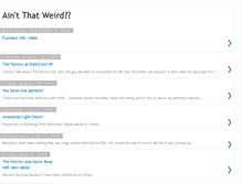 Tablet Screenshot of aintthatweird.blogspot.com