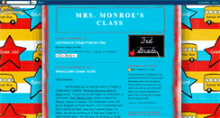 Desktop Screenshot of mrsmonroesclassroom.blogspot.com