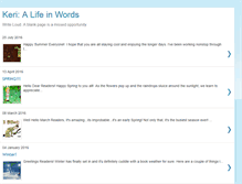Tablet Screenshot of kerialifeinwords.blogspot.com
