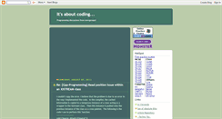 Desktop Screenshot of codinggod.blogspot.com