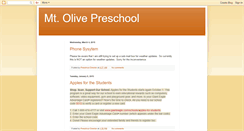 Desktop Screenshot of mtolivepreschool.blogspot.com