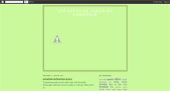 Desktop Screenshot of lescoupsdecoeurdechristian.blogspot.com